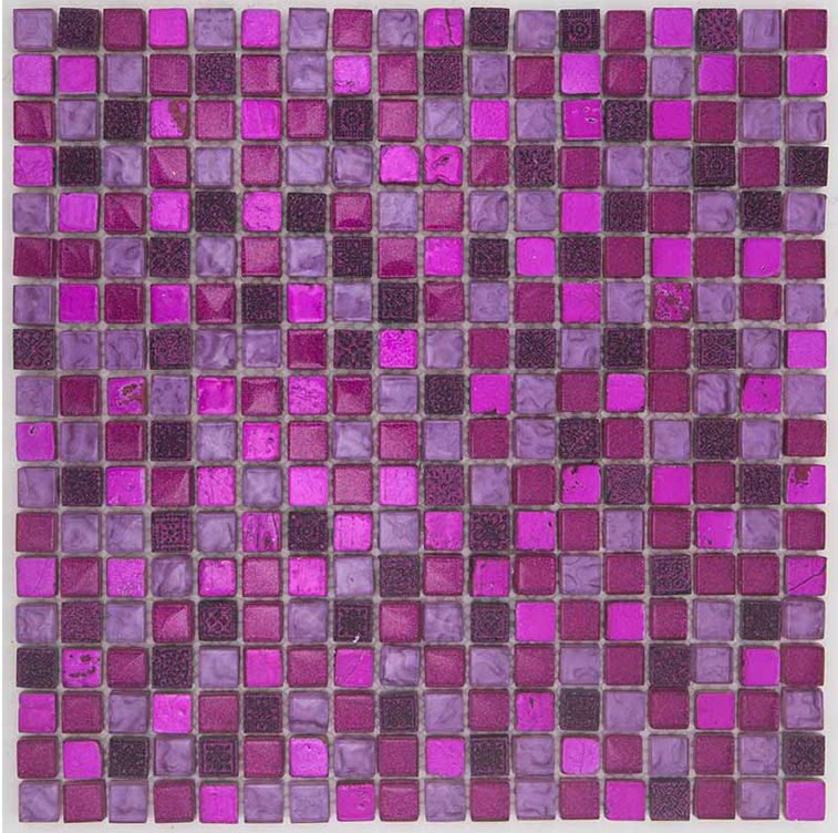 FUCSIAGLIT Vetro / Pietra Naturale Rivestita di Lamina Metallica Lucida / Opaca / Irregolare Serie Lacca 15 Hydre Ston Piastrelle & Mosaici