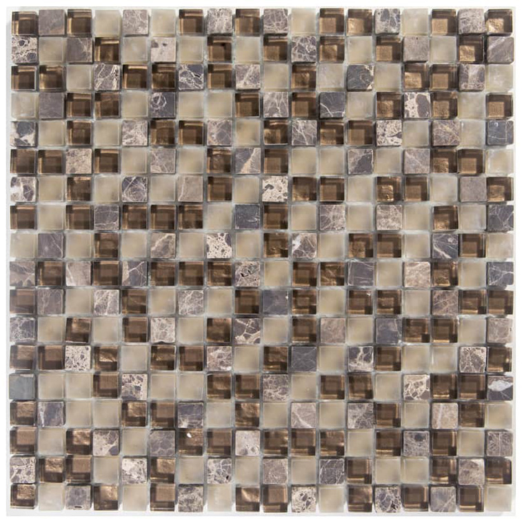 LUMILLE MOKA Vetro / Pietra Naturale Lucida / Opaca / Satinata Serie Lacca 15 Hydre Ston Piastrelle & Mosaici