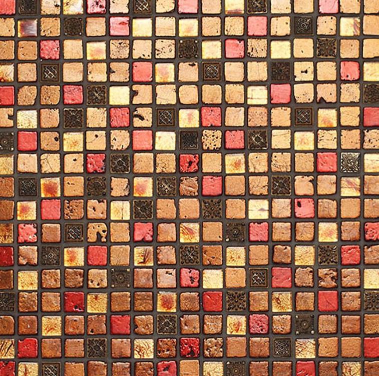 OLYMPIC Pietra Naturale Rivestita di Lamina Metallica Lucida / Opaca / Irregolare Serie Lacca 15 Hydre Ston Piastrelle & Mosaici