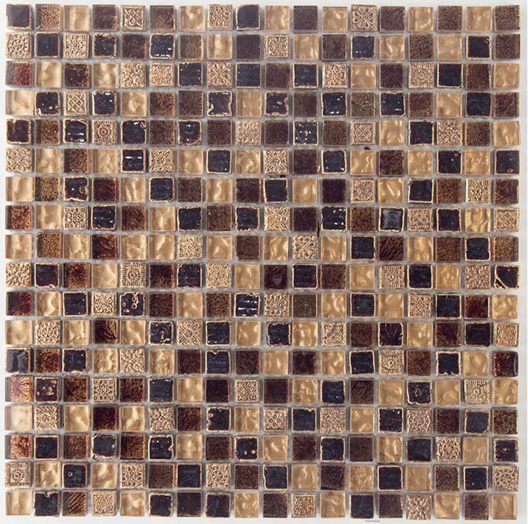 OPALE BEIGE Vetro / Pietra Naturale Rivestita di Lamina Metallica Lucida / Opaca / Irregolare Serie Lacca 15 Hydre Ston Piastrelle & Mosaici