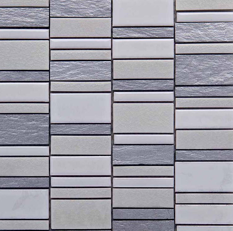 PERLATO BIANCO Supporto Smaltato / Pietra Naturale Rivestita di Lamina Metallica Lucida / Opaca / Irregolare Serie Lacca Multiformato Hydre Ston Piastrelle & Mosaici