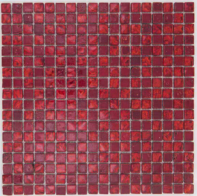 ROSSOCRYSTAL Vetro / Pietra Naturale Rivestita di Lamina Metallica Lucida / Opaca / Irregolare Serie Lacca 15 Hydre Ston Piastrelle & Mosaici