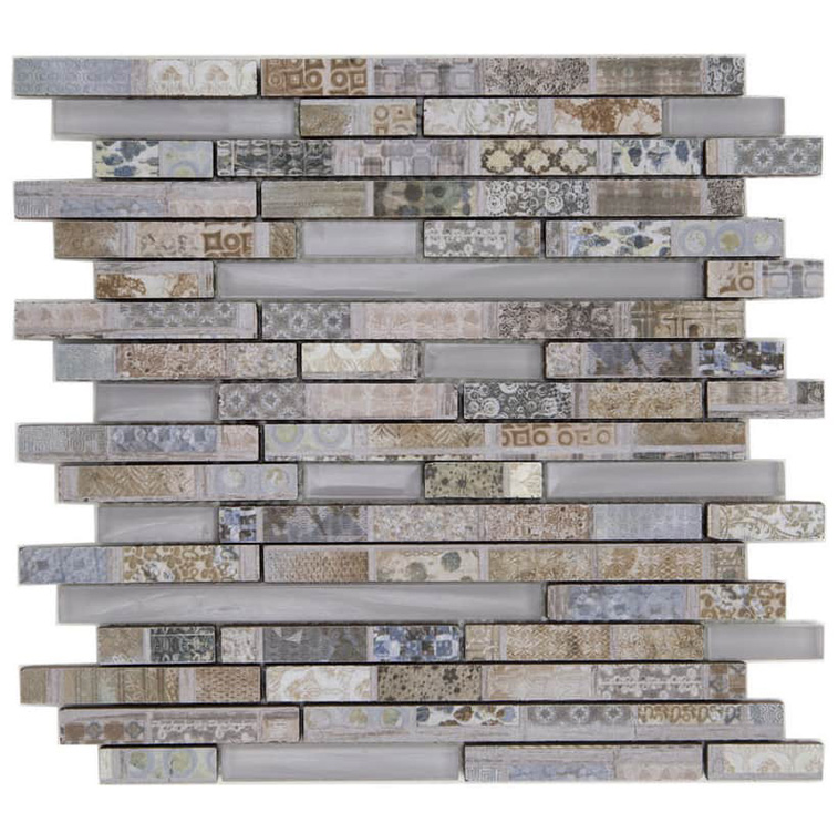 STRIP FANTASY Supporto Smaltato / Vetro Satinata / Irregolare Serie Lacca Multiformato Hydre Ston Piastrelle & Mosaici