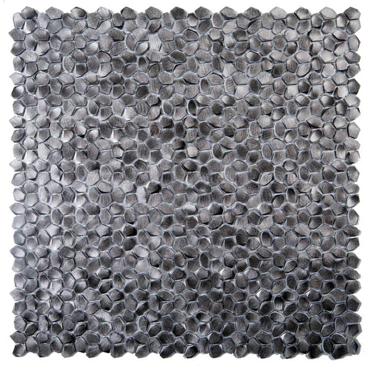 BRIGTHON BLACK Alluminio Irregolare / Satinata Serie Metal Hydre Ston Piastrelle & Mosaici