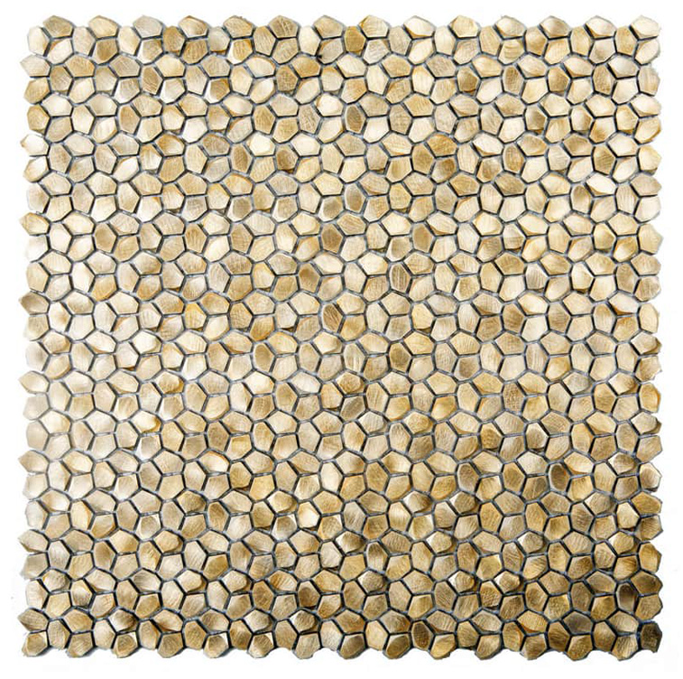 BRIGTHON BRASS Alluminio Irregolare / Satinata Serie Metal Hydre Ston Piastrelle & Mosaici