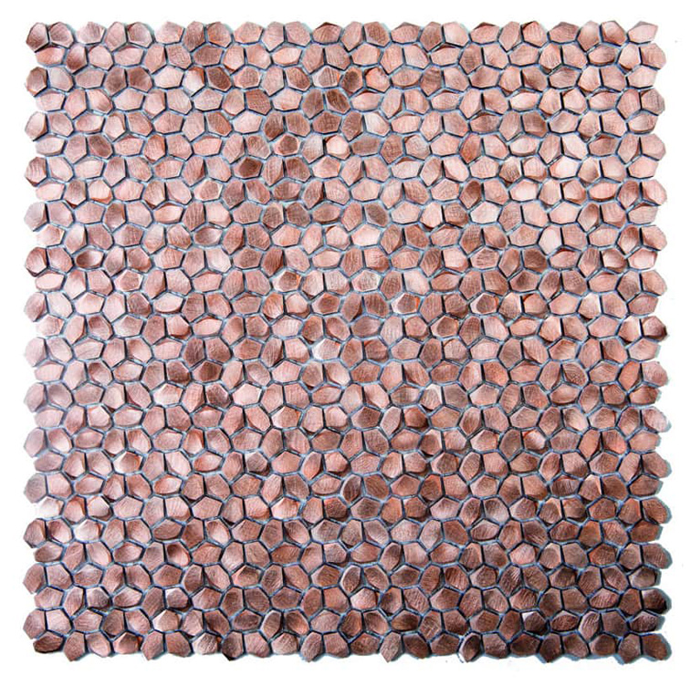 BRIGTHON COPPER Alluminio Irregolare / Satinata Serie Metal Hydre Ston Piastrelle & Mosaici
