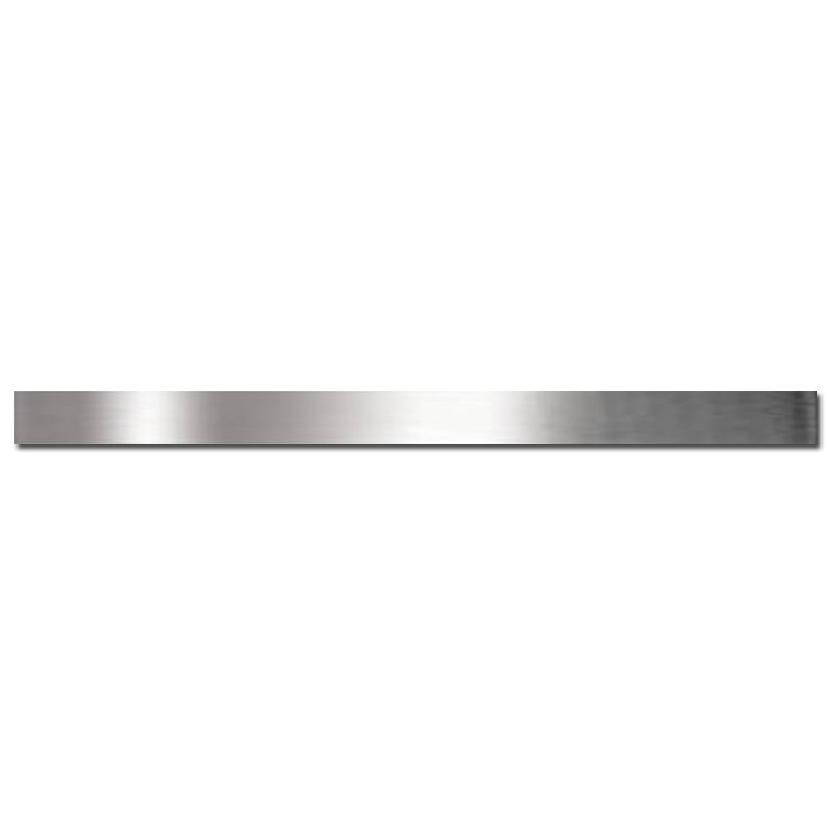 INOX LISTELLI 25x600 Lamina di Acciaio Inox su Supporto Satinata Serie Metal Hydre Ston Piastrelle & Mosaici