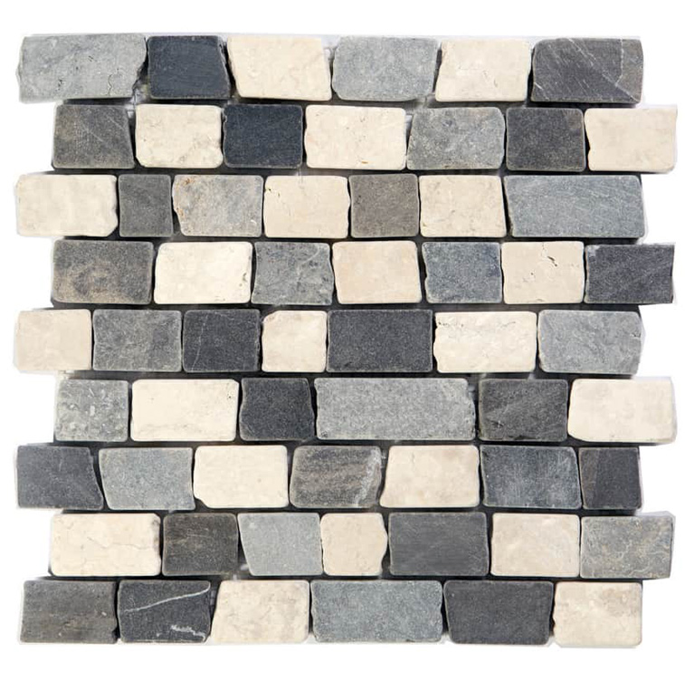 BRICK MIX GRIGIA Pietra Naturale Opaca Serie Brick Pietrarreda Hydre Ston Piastrelle & Mosaici