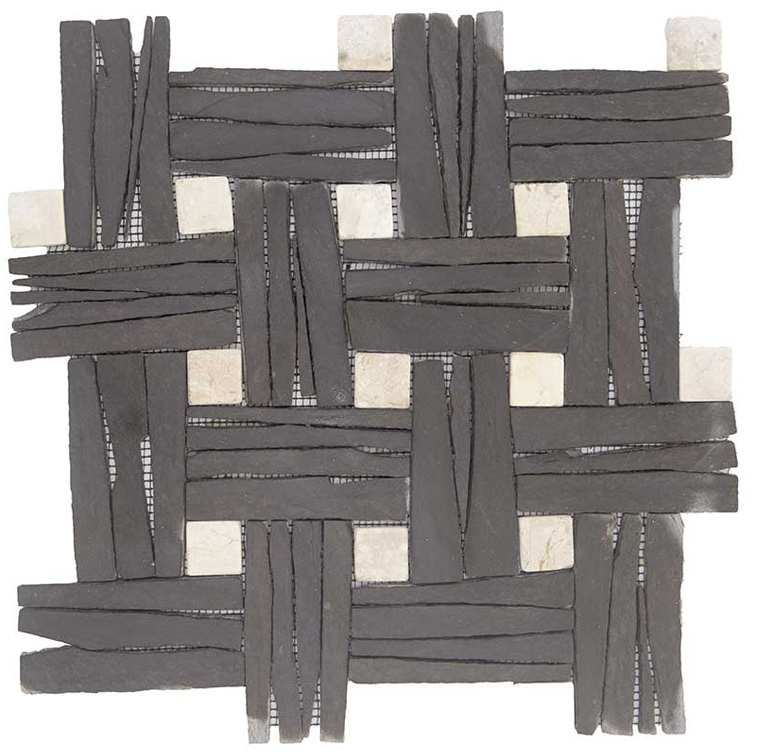 CORBA BIANCO NERA Pietra Naturale Opaca / Irregolare Serie Specials Pietrarreda Hydre Ston Piastrelle & Mosaici