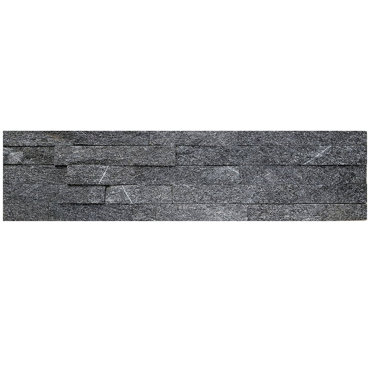 MURETTO 15x60 QUARZO NERO Pietra Naturale Opaca / Irregolare Serie Muretto 15x60 Pietrarreda Hydre Ston Piastrelle & Mosaici