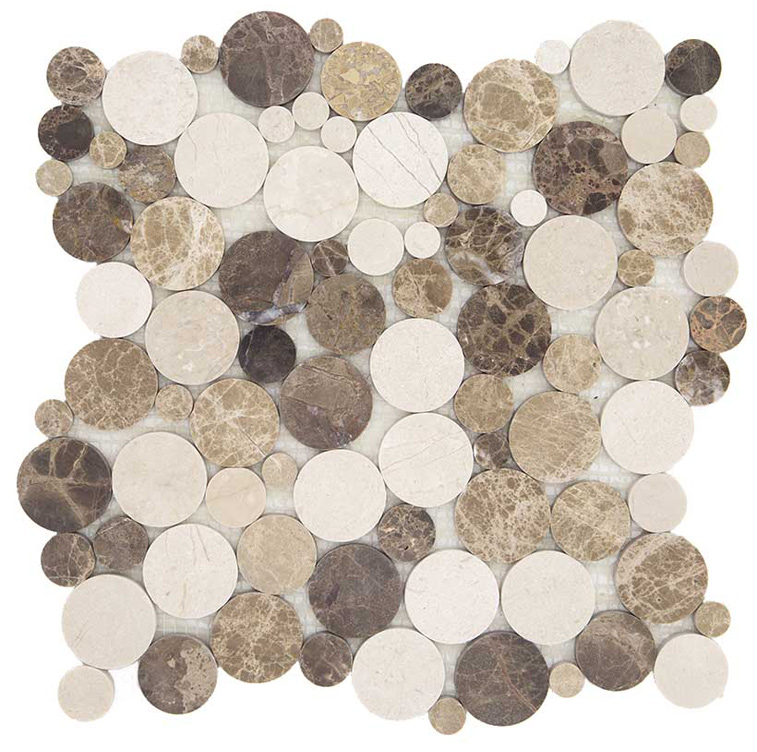 TONDO MIX CREMA Pietra Naturale Lucida Serie Specials Pietrarreda Hydre Ston Piastrelle & Mosaici
