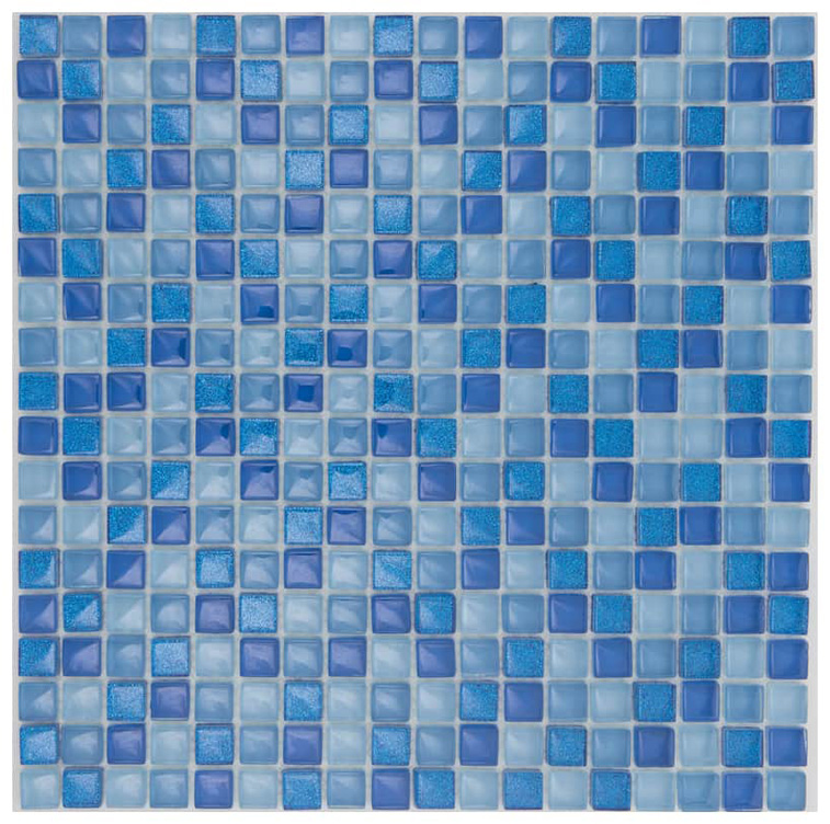 GLOW BLUE Vetro Lucida Serie Vetro Hydre Ston Piastrelle & Mosaici