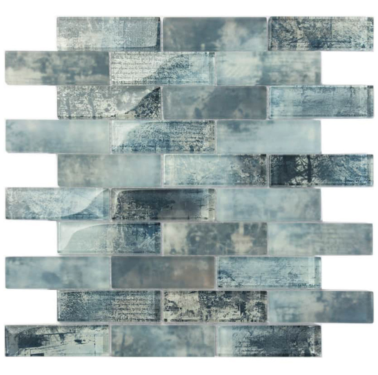MERLETTO BLUE JEANS Vetro Lucida / Opaca Serie Vetro Hydre Ston Piastrelle & Mosaici