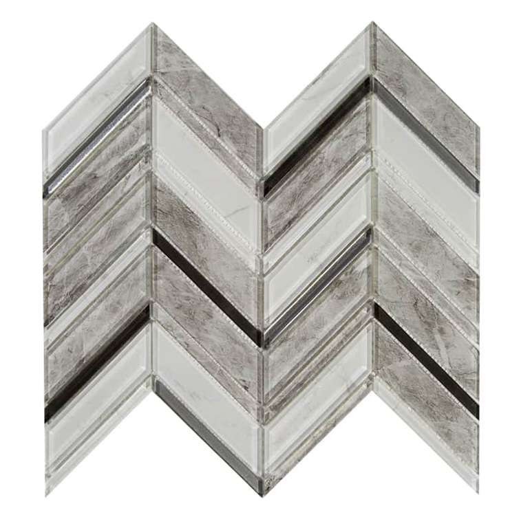 NINFA SILVER Vetro Lucida Serie Vetro Hydre Ston Piastrelle & Mosaici