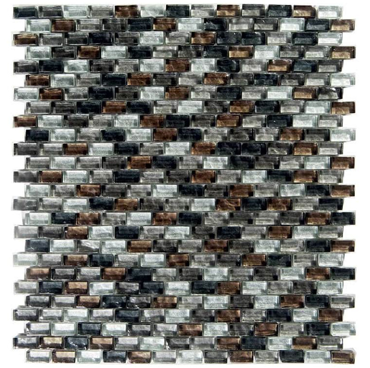 ONDA TERRA Vetro Lucida / Irregolare Serie Vetro Hydre Ston Piastrelle & Mosaici