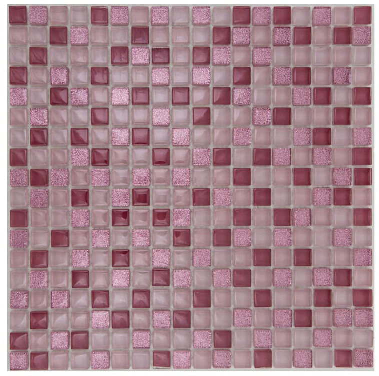 GLOW PINK Vetro Lucida Serie Vetro Hydre Ston Piastrelle & Mosaici