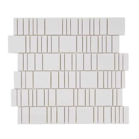 MULTIFORMATO 48 ECRÚ Vetro Opaca Enamel Multiformato 48 Serie Mosaico Ston Piastrelle & Mosaici