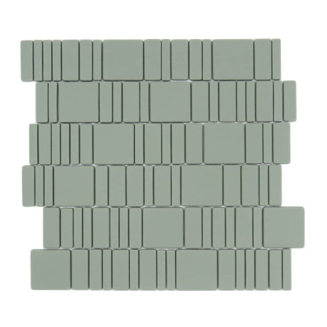 MULTIFORMATO 48 SALVIA Vetro Opaca Enamel Multiformato 48 Serie Mosaico Ston Piastrelle & Mosaici