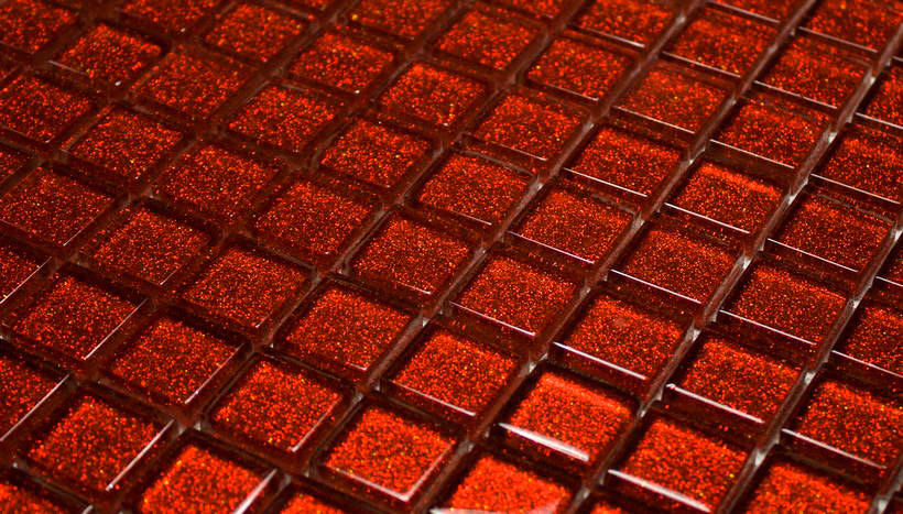 8PB805 Crystal 8 Glit Vetro Lucida Serie Mosaico Ston Piastrelle & Mosaici