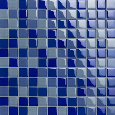 DEEP BLU Crystal 8 Mix Vetro Lucido Serie Mosaico Ston Piastrelle & Mosaici