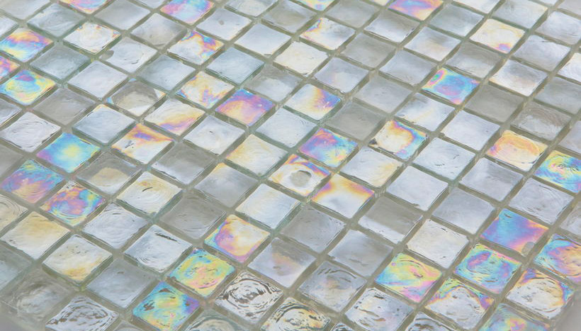 IC-01 Crystal 8 Ice Vetro Irregolare / Cangiante / Iridescente Serie Mosaico Ston Piastrelle & Mosaici