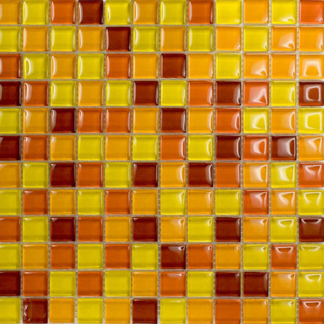 RED SUN Crystal 8 Mix Vetro Lucido Serie Mosaico Ston Piastrelle & Mosaici