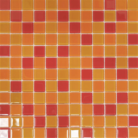 SD RED ORANGE Crystal 4 Mix Serie Mosaico Ston Piastrelle & Mosaici