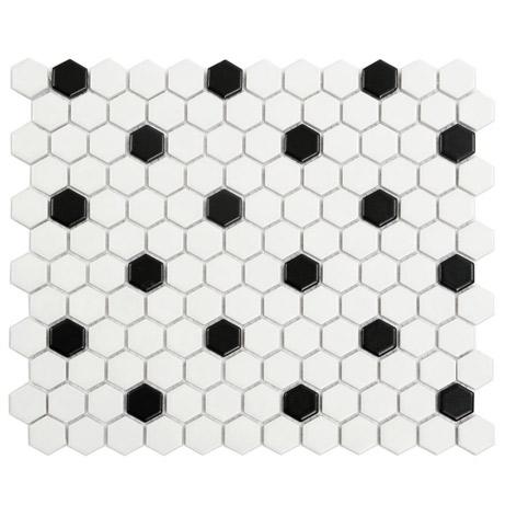 DAMA BIANCA Gres Porcellanato Opaca Old Fashion Serie Mosaico Ston Piastrelle & Mosaici