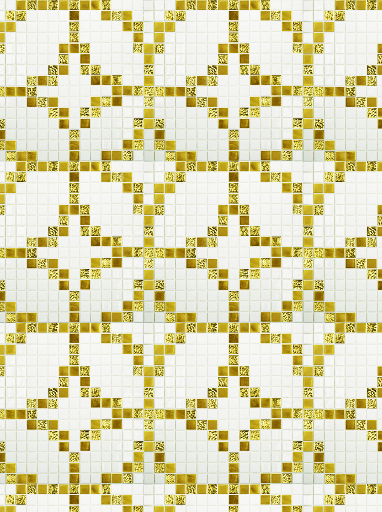 GEO ORO Pasta di Vetro Satinata Disegno 20 Serie Mosaico Ston Piastrelle & Mosaici