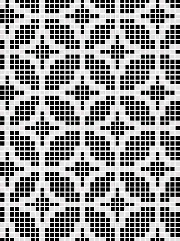 GEO NERO Pasta di Vetro Satinata Disegno 20 Serie Mosaico Ston Piastrelle & Mosaici