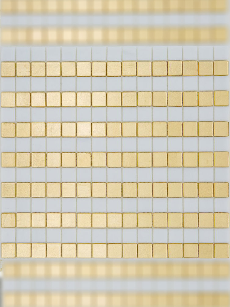 STRIP GOLD 20 Pasta di Vetro Irregolare / Satinata Disegno 20 Serie Mosaico Ston Piastrelle & Mosaici