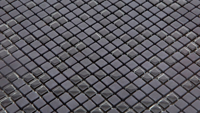 GRAPHITE MIX Vetro Lucida / Opaca Enamel Blends Serie Mosaico Ston Piastrelle & Mosaici
