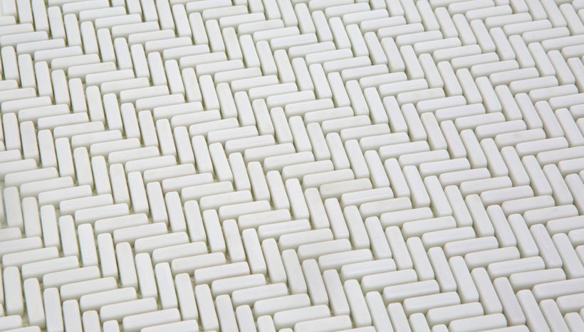 PURE HERRINGBONE Vetro Opaca Enamel Herringbone Serie Mosaico Ston Piastrelle & Mosaici