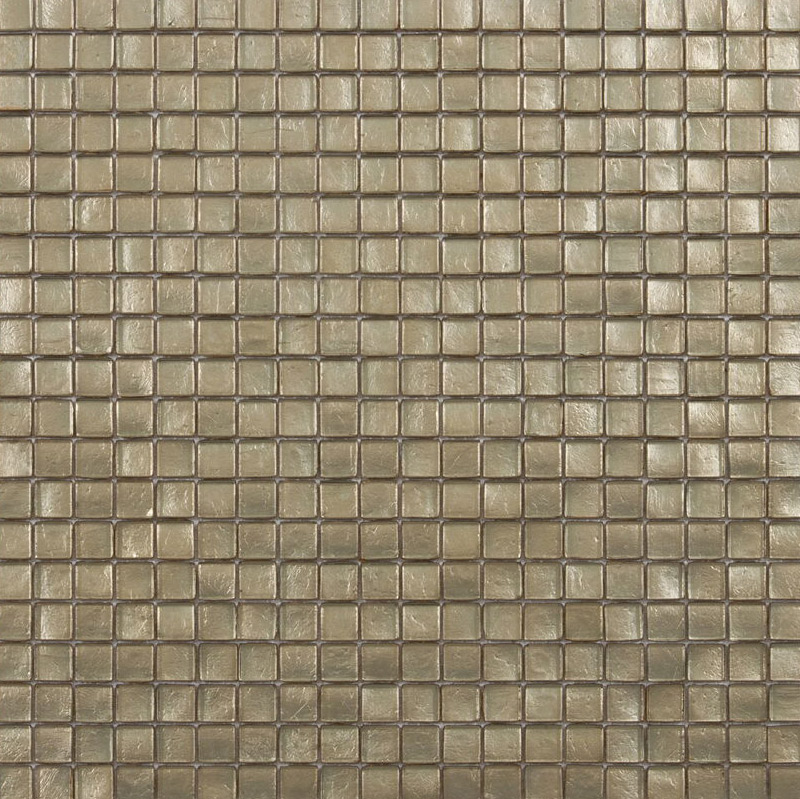 APRICOT Pasta di Vetro Lucida Fogliaoro 15x15 Serie Mosaico Ston Piastrelle & Mosaici
