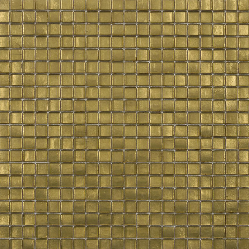 CURRY Pasta di Vetro Lucida Fogliaoro 15x15 Serie Mosaico Ston Piastrelle & Mosaici