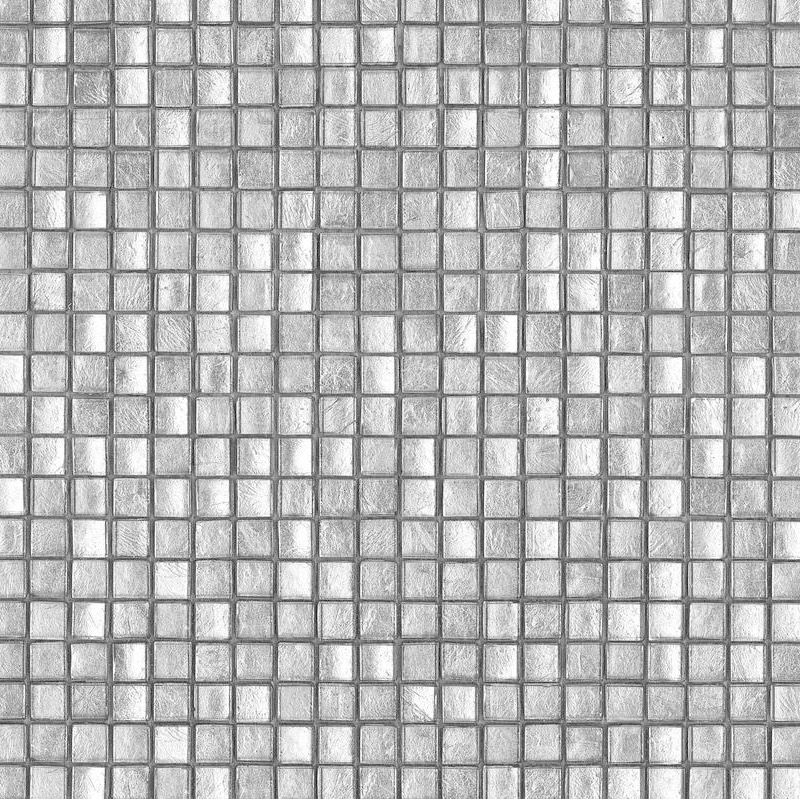 ORO BIANCO Pasta di Vetro Lucida Fogliaoro 15x15 Serie Mosaico Ston Piastrelle & Mosaici