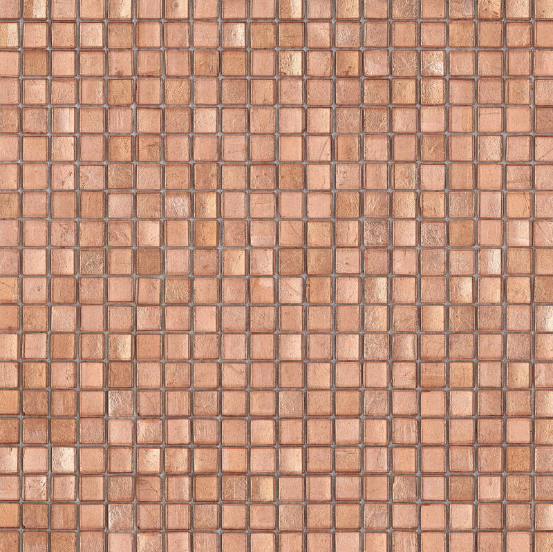 ORO ROSSO Pasta di Vetro Lucida Fogliaoro 15x15 Serie Mosaico Ston Piastrelle & Mosaici
