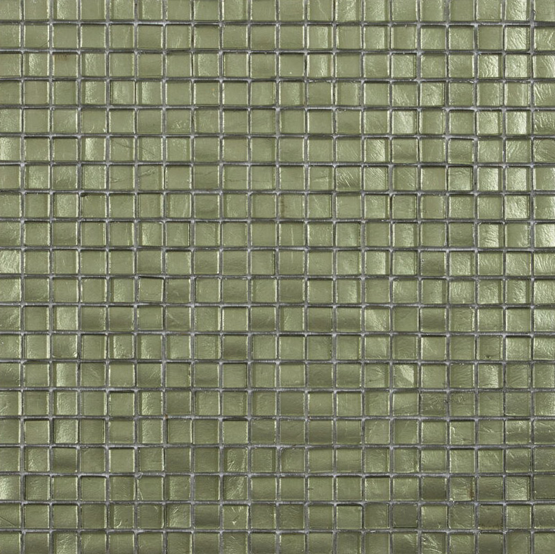 SAGE Pasta di Vetro Lucida Fogliaoro 15x15 Serie Mosaico Ston Piastrelle & Mosaici