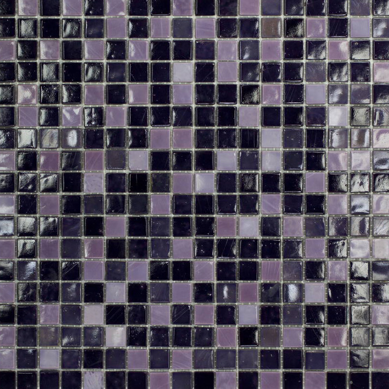 IRIDIUM VIOLET Pasta di Vetro Cangiante / Iridescente Iridium 15x15 Serie Mosaico Ston Piastrelle & Mosaici