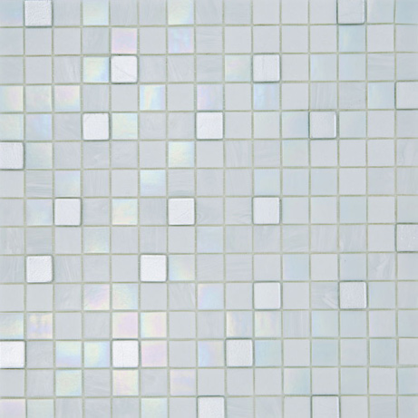 SNOWDROP 20 Pasta di Vetro Irregolare / Satinata Elité 20x20 Serie Mosaico Ston Piastrelle & Mosaici