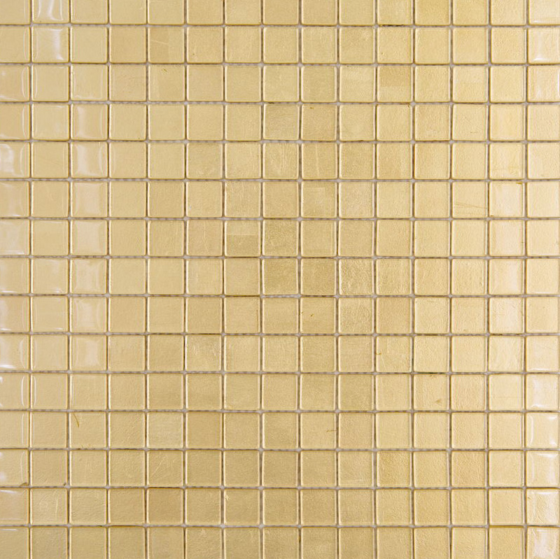OROGIALLO 20 Pasta di Vetro Irregolare / Satinata Fogliaoro 20x20 Serie Mosaico Ston Piastrelle & Mosaici