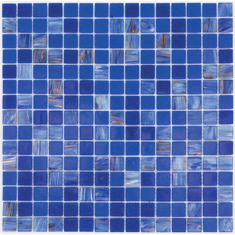 BLUE PLUS Pasta di Vetro Satinata / Cangiante / Iridescente Mix Classic Plus 20x20 Serie Mosaico Ston Piastrelle & Mosaici