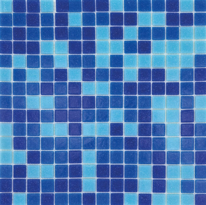 CLASSIC DEEP SWIMMING Pasta di Vetro Satinata Mix Classic 20x20 Serie Mosaico Ston Piastrelle & Mosaici