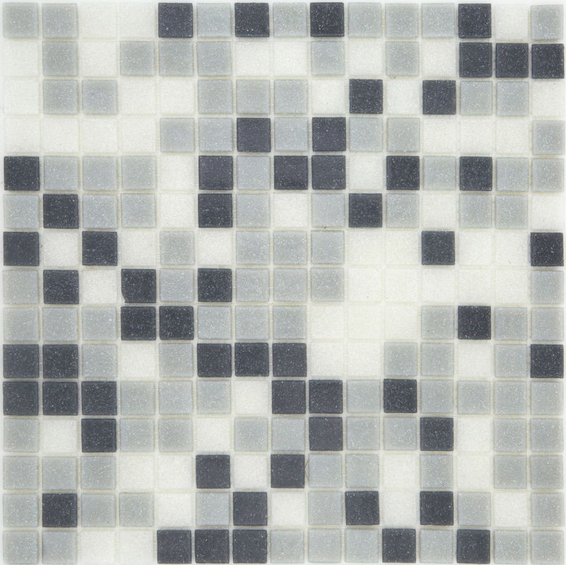 CLASSIC GREY Pasta di Vetro Satinata Mix Classic 20x20 Serie Mosaico Ston Piastrelle & Mosaici