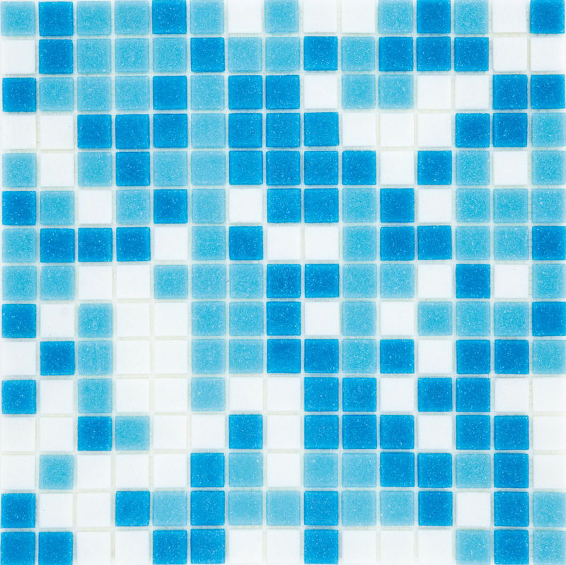CLASSIC SWIMMING Pasta di Vetro Satinata Mix Classic 20x20 Serie Mosaico Ston Piastrelle & Mosaici