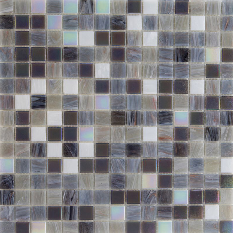 EXTRAGREY Pasta di Vetro Satinata / Cangiante / Iridescente Mix Gold+Goldsilk+Patchwork 20x20 Serie Mosaico Ston Piastrelle & Mosaici