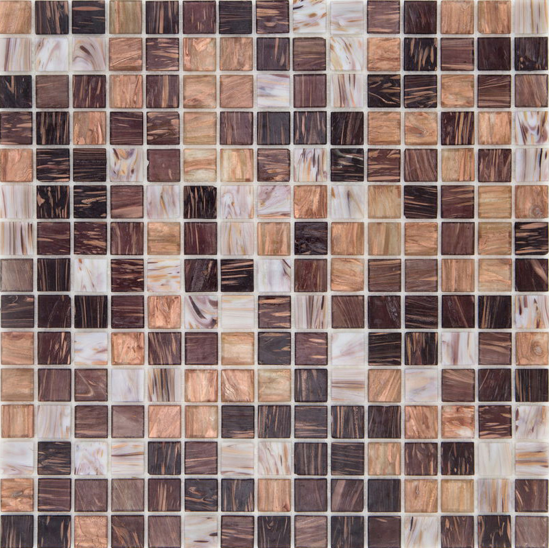 GOLD LIGHT VIOLET Pasta di Vetro Satinata Mix Gold+Goldsilk+Patchwork 20x20 Serie Mosaico Ston Piastrelle & Mosaici