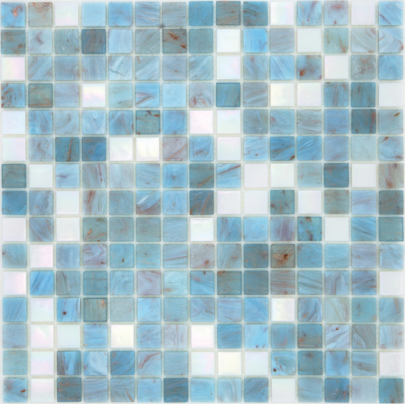 SUPERSKY Pasta di Vetro Satinata / Cangiante / Iridescente Mix Gold+Goldsilk+Patchwork 20x20 Serie Mosaico Ston Piastrelle & Mosaici