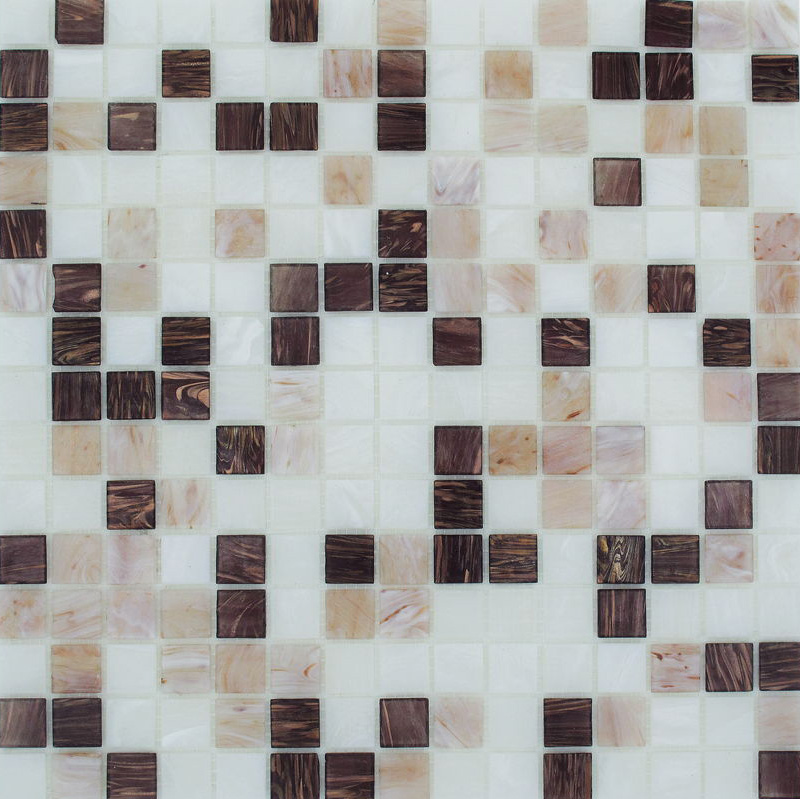VIOLALUCE Pasta di Vetro Satinata Mix Gold+Goldsilk+Patchwork 20x20 Serie Mosaico Ston Piastrelle & Mosaici