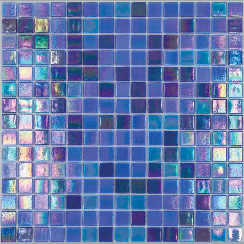 REFLEX DEEP BLU Pasta di Vetro Cangiante / Iridescente Mix Reflex 20x20 Serie Mosaico Ston Piastrelle & Mosaici